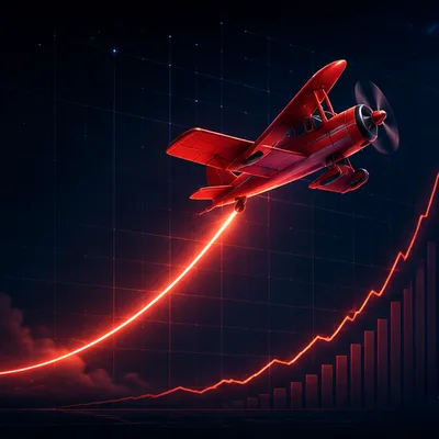 Aviator crash game by Spribe Studios